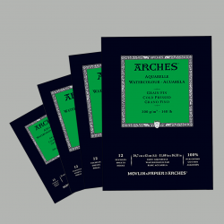 Blocchi Carta per Acquerello Arches Grana Fine 12fg.