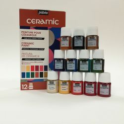 SET CERAMIC PEBEO COLORI PITTURA PER CERAMICA 6 COLORI DA 20 ML