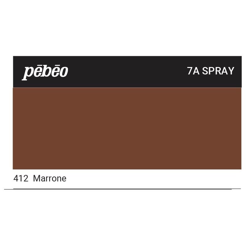 Colori per hobby, Colore spray per tessuti Pebeo 7A 100 ml - 412 Brown, E-shop per i Vostri accessori per pittura, Consegna GRATIS per gli ordini  superiori ai 75€