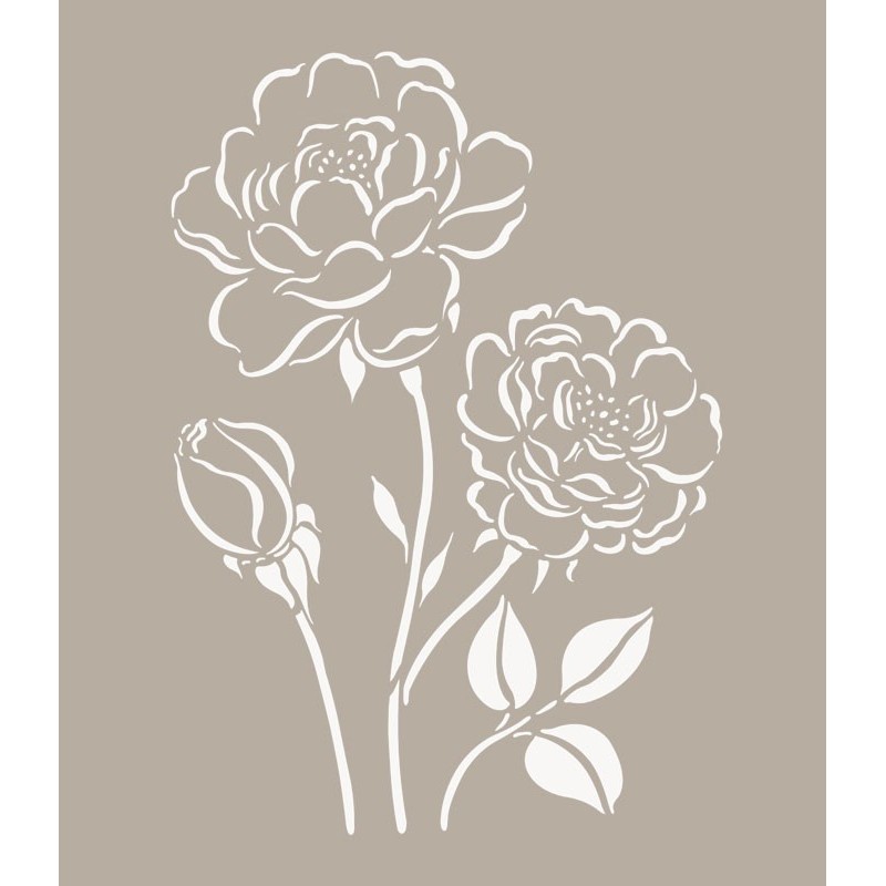 Stencil Rose Aperte